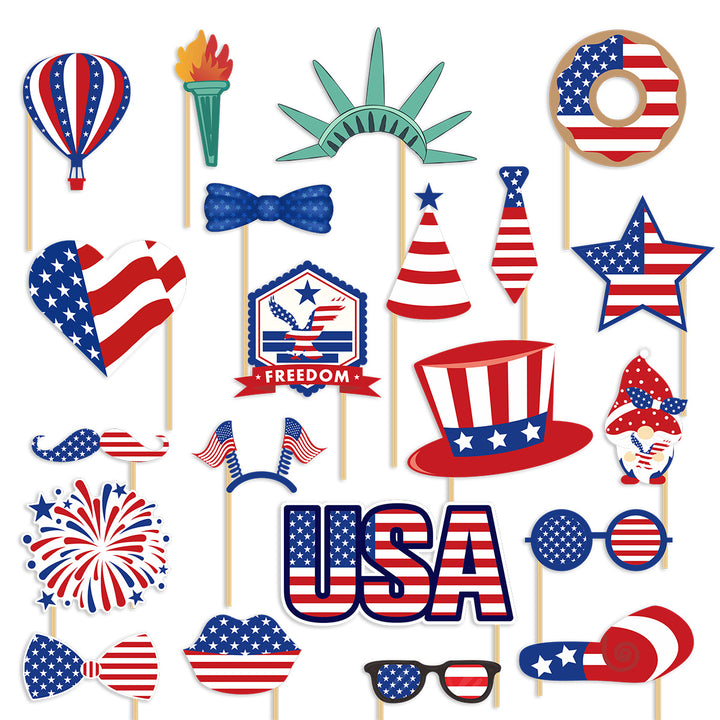 Ladies Photo Prop Set for Patriotic Celebrations Kalsten