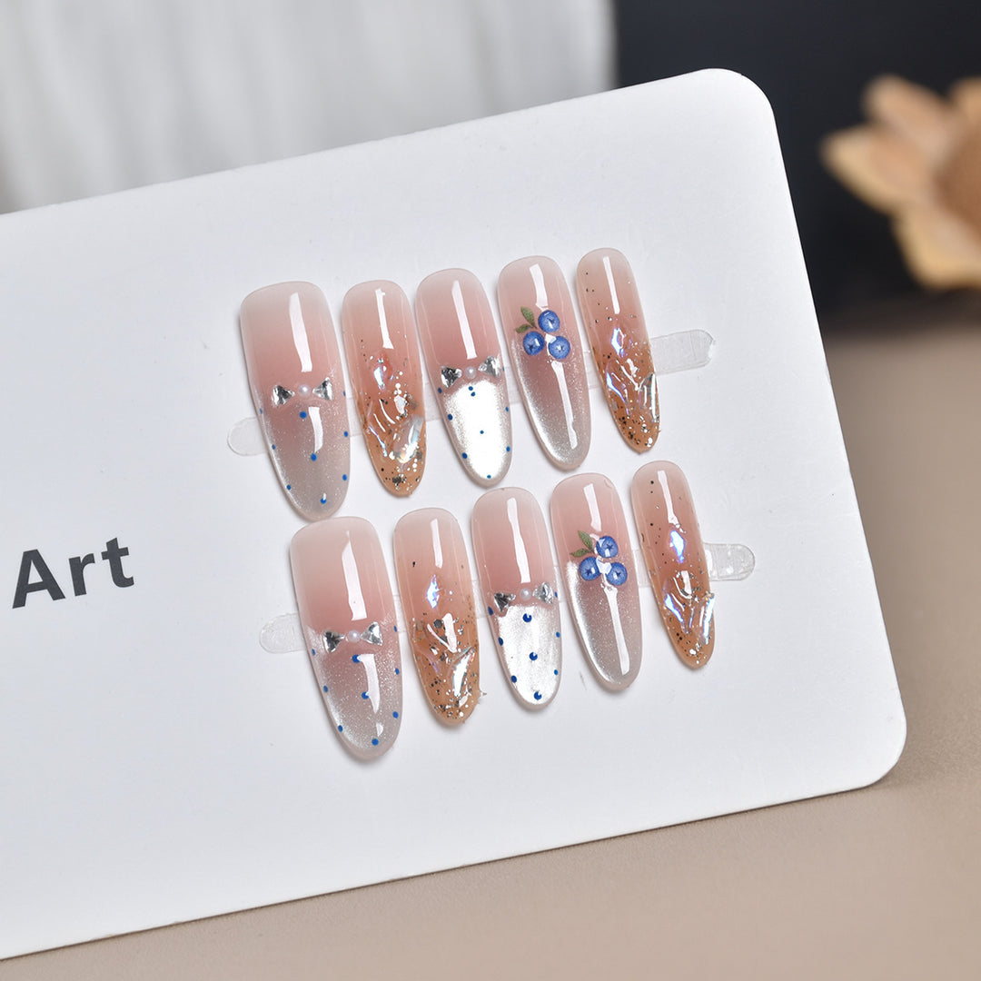 Decorative Glimmering Press-On Nail Art Set Kalsten