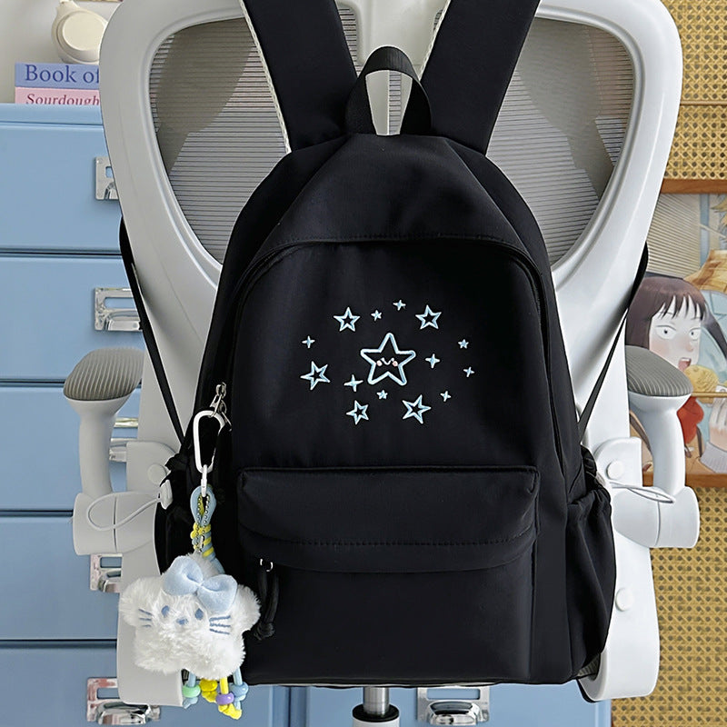 Cute Printed Star-Embellished Backpack Kalsten