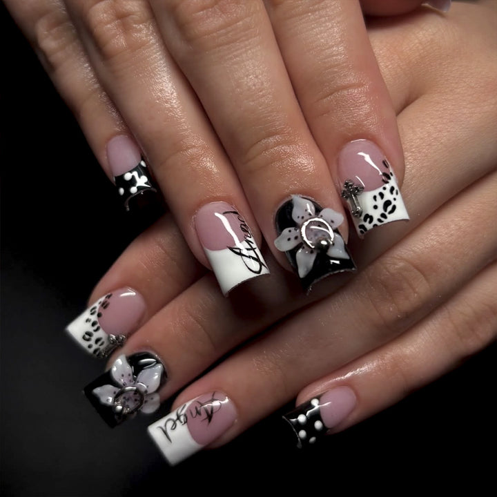Artificial nails with Floral Design Kalsten