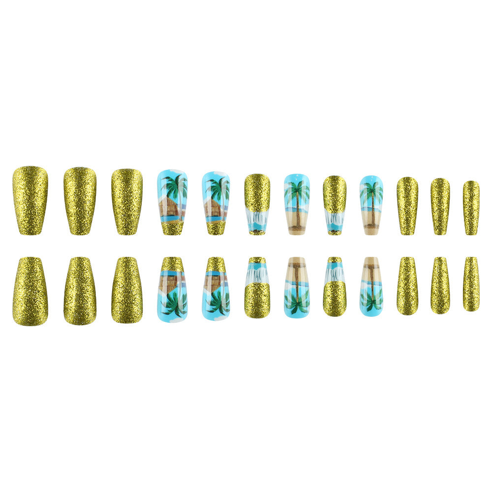 Tropical Paradise Press-On Nail Art Set Kalsten