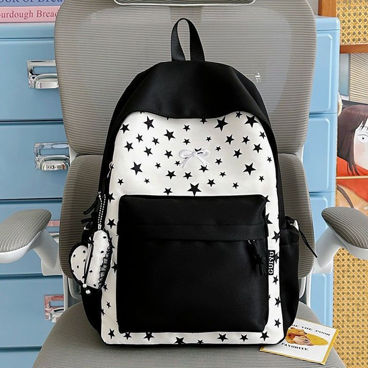 Cartoon-Themed Star-Patterned Backpack Kalsten