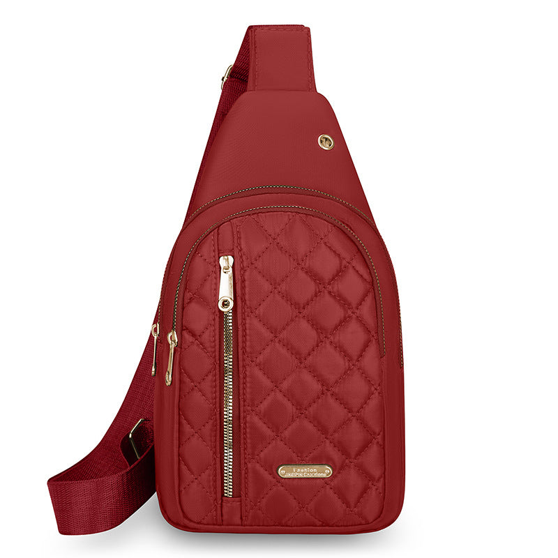 Quilted One-Shoulder Sling Bag Kalsten