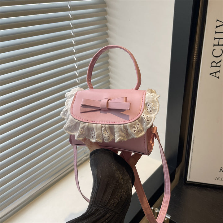 Elegant Ruffled Bow Crossbody Handbag Kalsten