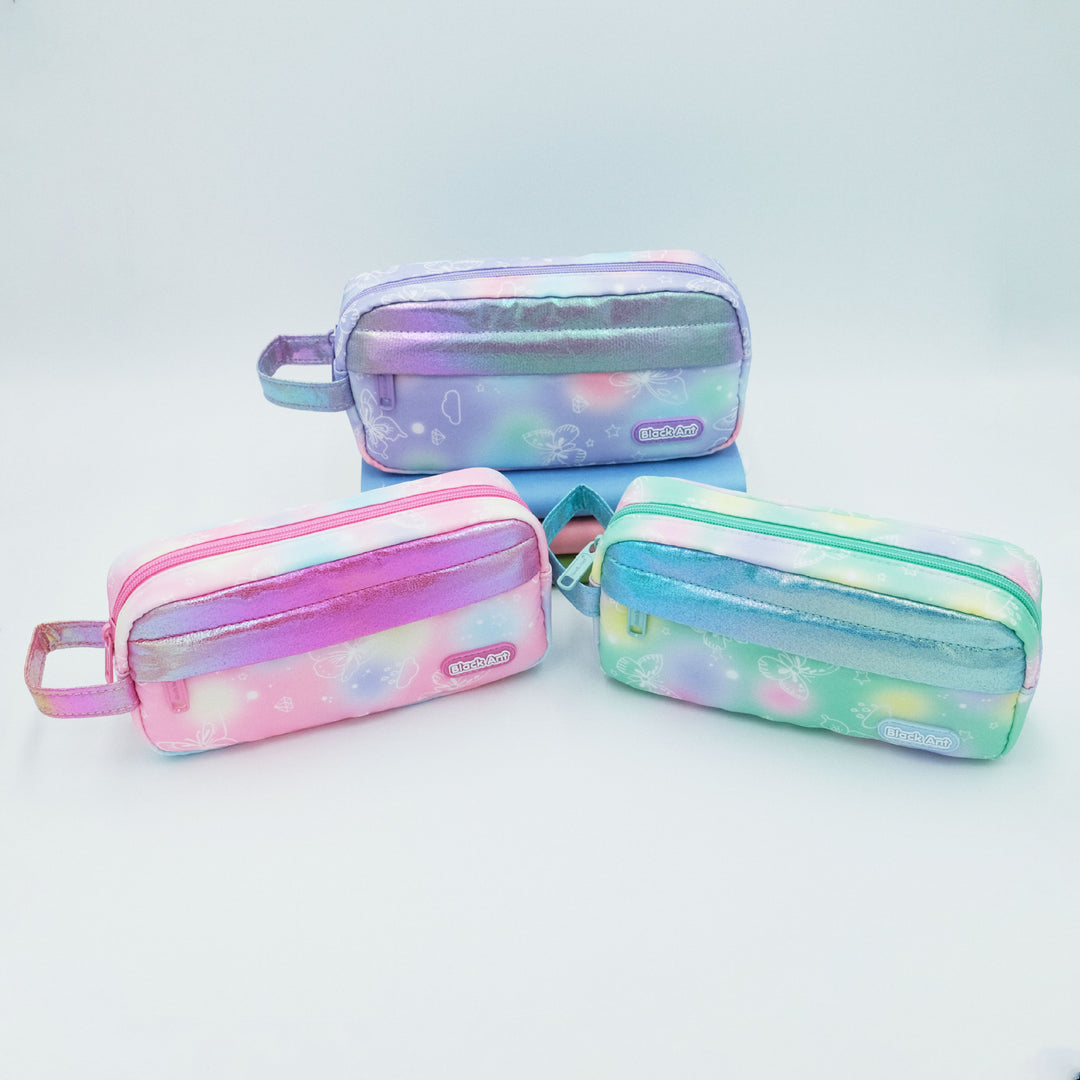 Colorful Butterfly Print Pencil Case