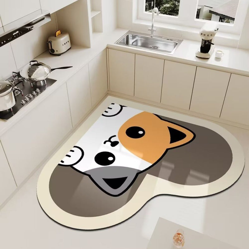 Cute Panda Themed Kitchen Floor Mat Kalsten