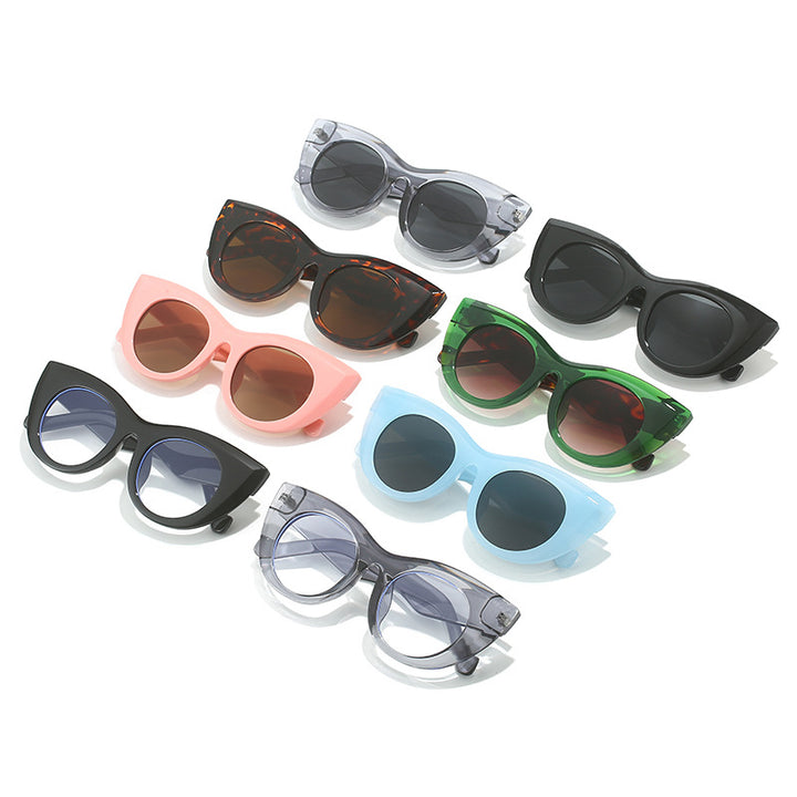 Ladies Cat-Eye Sunglasses with Wide Frame and UV Protection Kalsten