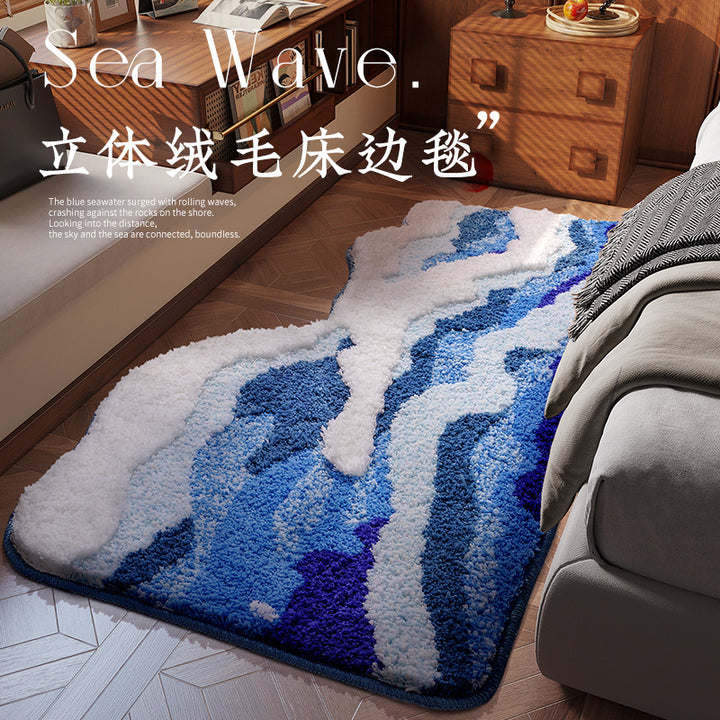 Abstract Ocean Wave Bath Mat Kalsten