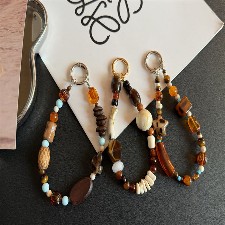 Artisan Beaded Charm Keychain Kalsten