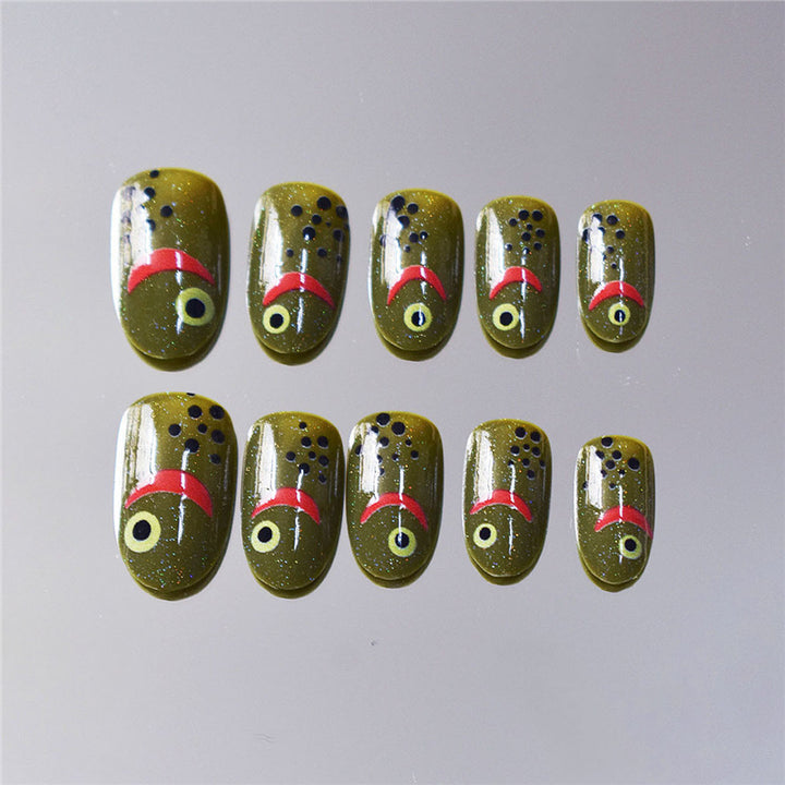 Artistic Fish-Themed Press-On Nails Kalsten