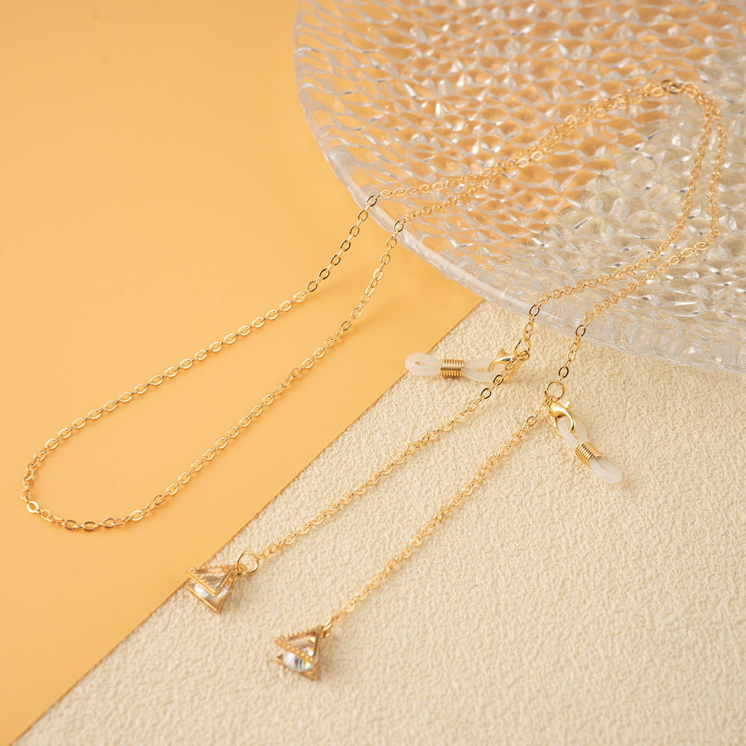 Unique Triangle Pendant Chain Necklace Kalsten