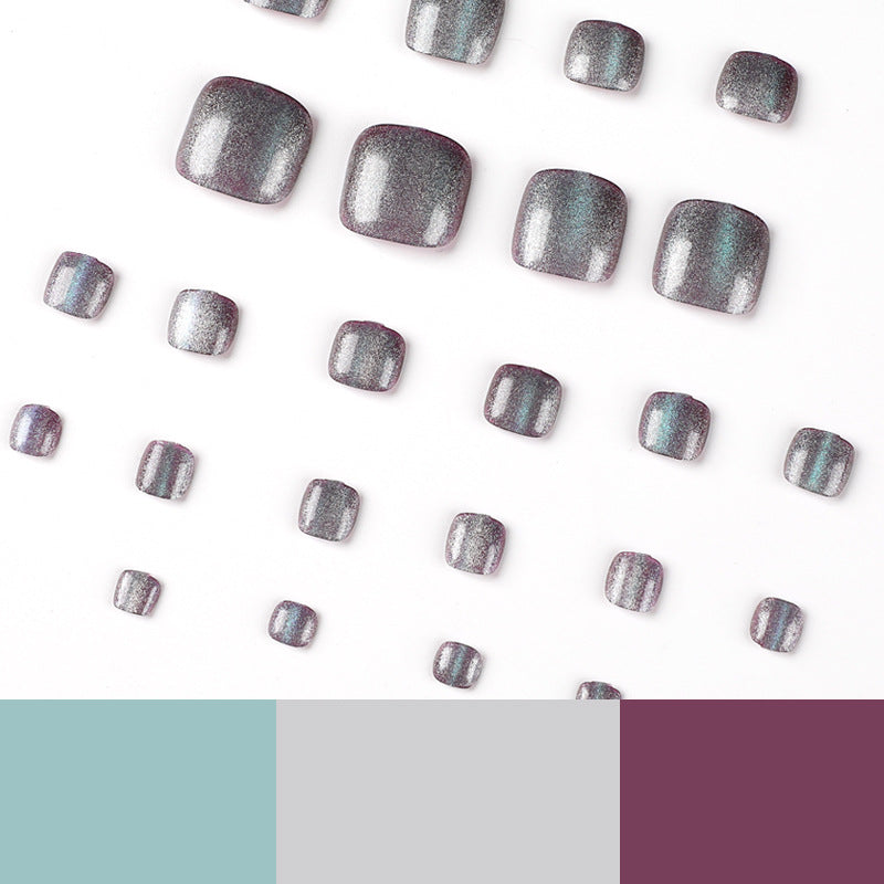 Shiny toenail art Kalsten
