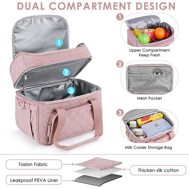 Elegant cooler bag with practical drink holder Kalsten