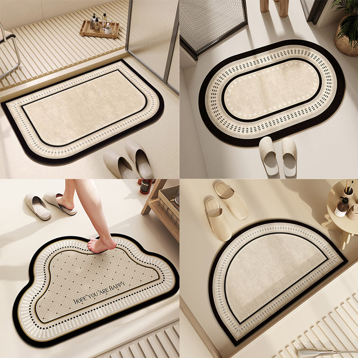Luxurious Half-Moon Entry Mat for Home Entryway
