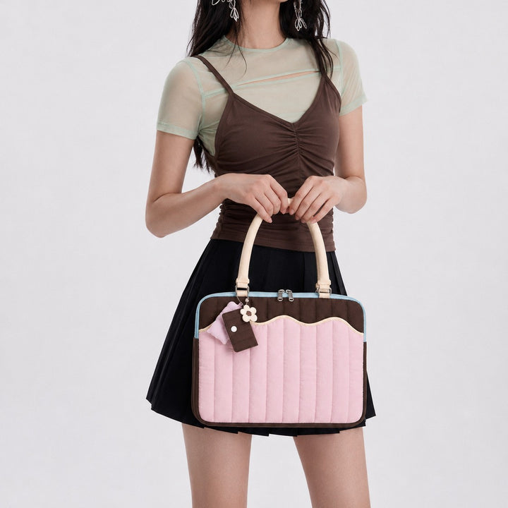Quilted Laptop Sleeve Tote