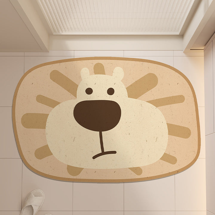 Cute Frog Design Bath Mat