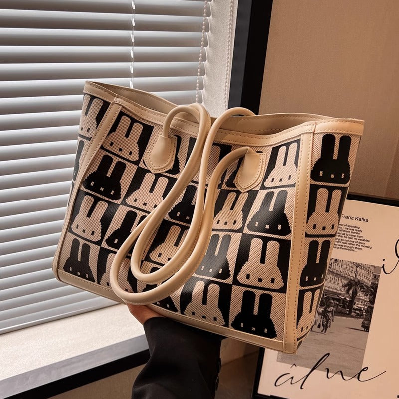 Playful Patterned Tote Bag Kalsten
