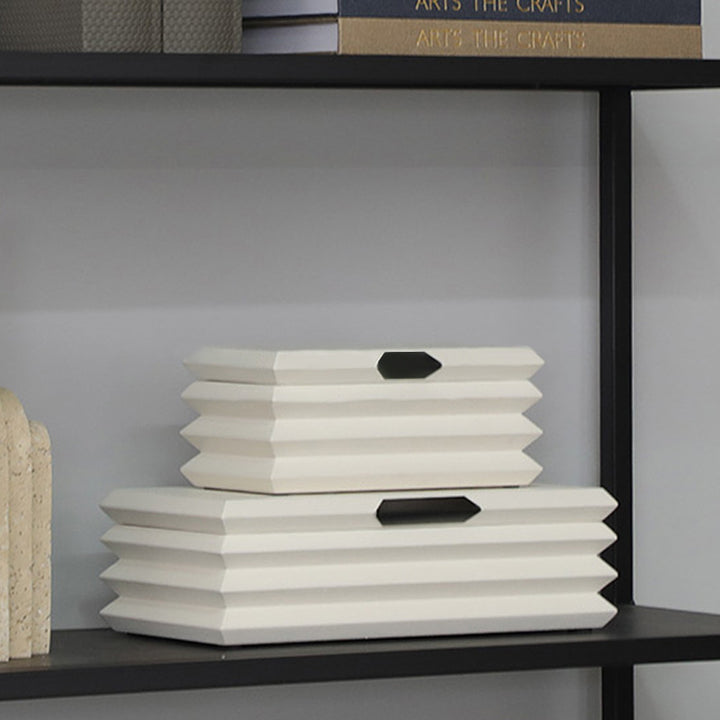 Modern Textured Decorative Storage Box