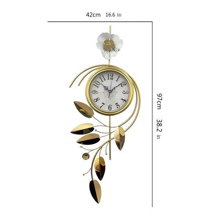 Elegant Floral Wall Clock Kalsten