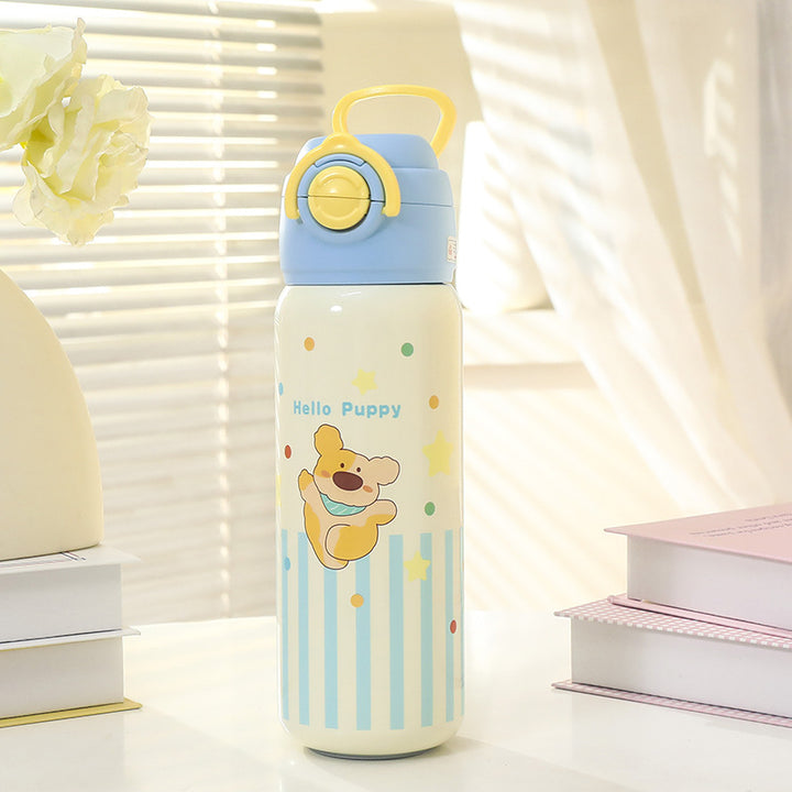 Women's insulated drinking bottle with child-friendly design and practical carrying handle Kalsten