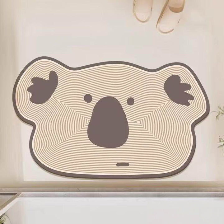 Cute Animal-Themed Bathroom Mat