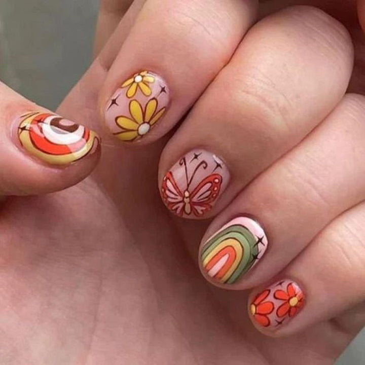 Vibrant Artistic Nail Design