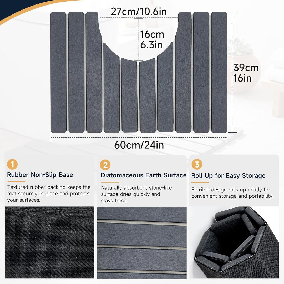 Diatomaceous Earth Bath Mat