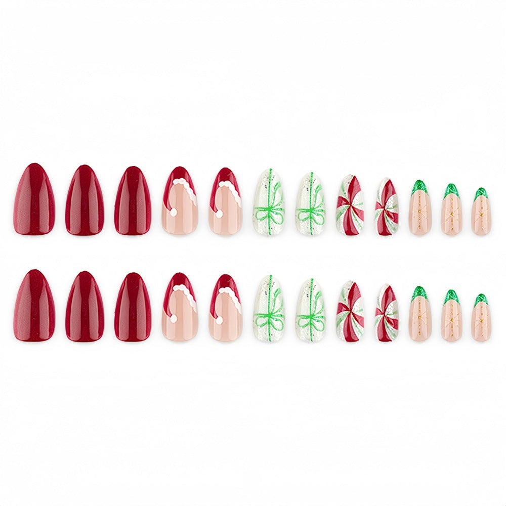Artificial Christmas Art Nails Kalsten