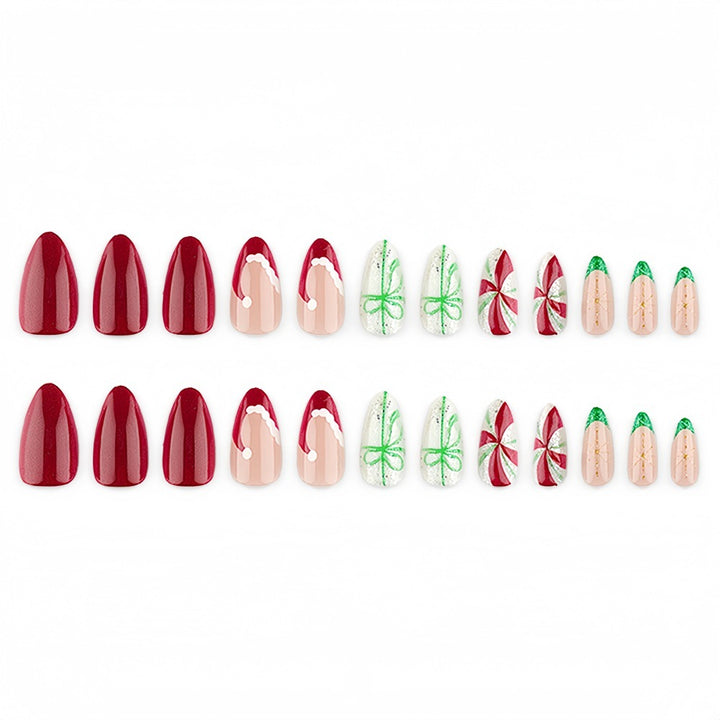 Artificial Christmas Art Nails Kalsten
