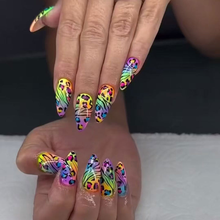 Wild Animal Print Nail Art