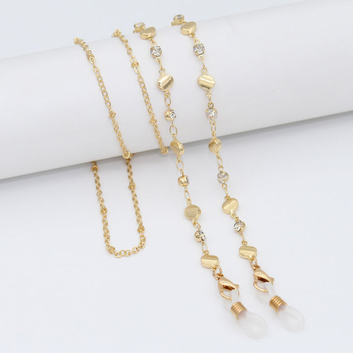 Elegant Crystal-Embellished Eyewear Chain Kalsten 1788159829