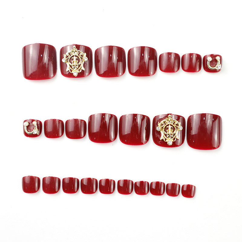 Decorative Press-On Toenails