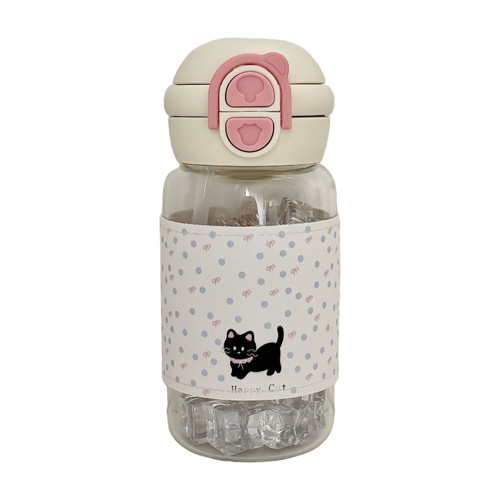 Women's water bottle with creative design and integrated straw Kalsten