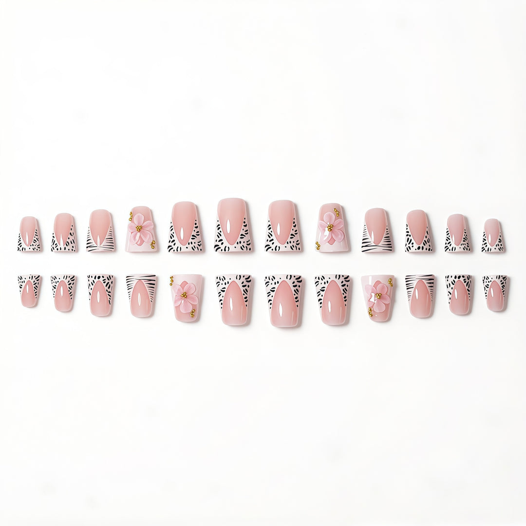 Floral Glam Press-On Nail Extensions Kalsten