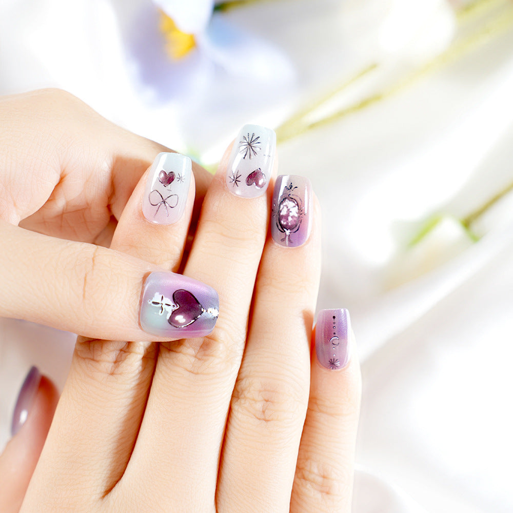 Premium Artistic Press-On Nail Set Kalsten