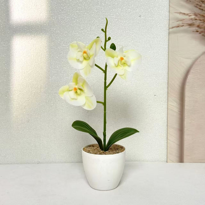 Realistic Artificial Orchid Plant for Home Decor Display