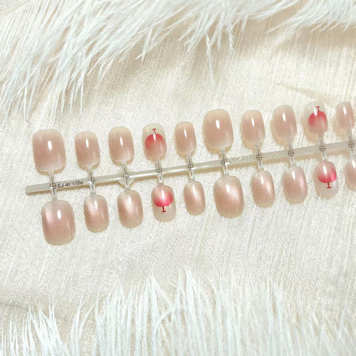 Elegant artificial nails with glitter and cocktail design Kalsten