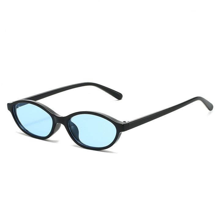 Retro-Inspired Slim Oval Sunglasses Kalsten