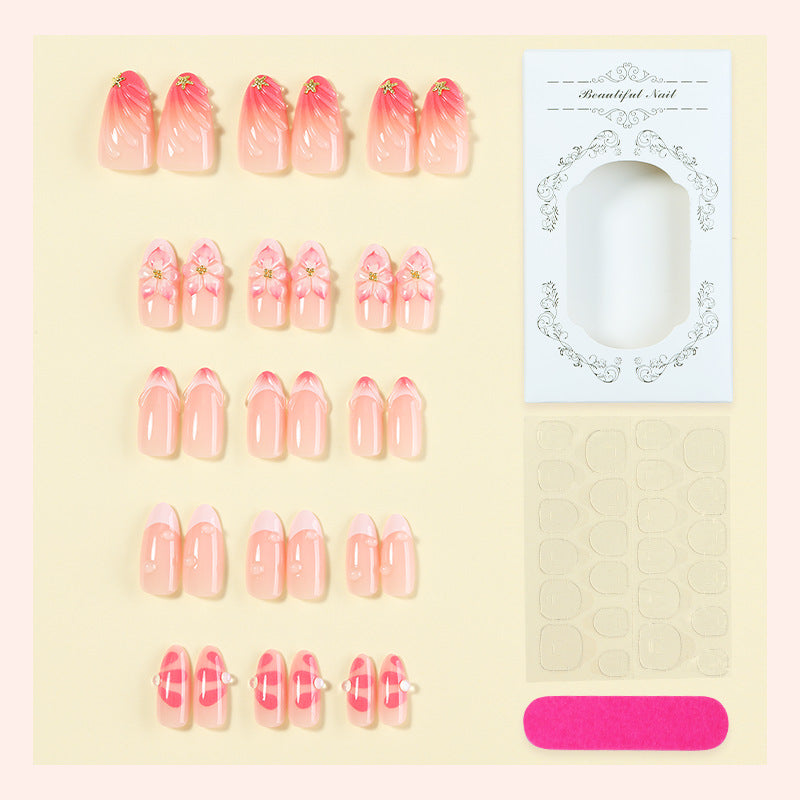 Floral Nail Art Press-On Set Kalsten