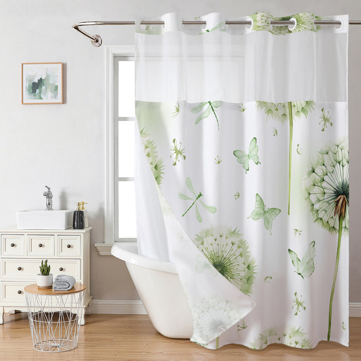 Botanical Floral Art Shower Curtain Kalsten