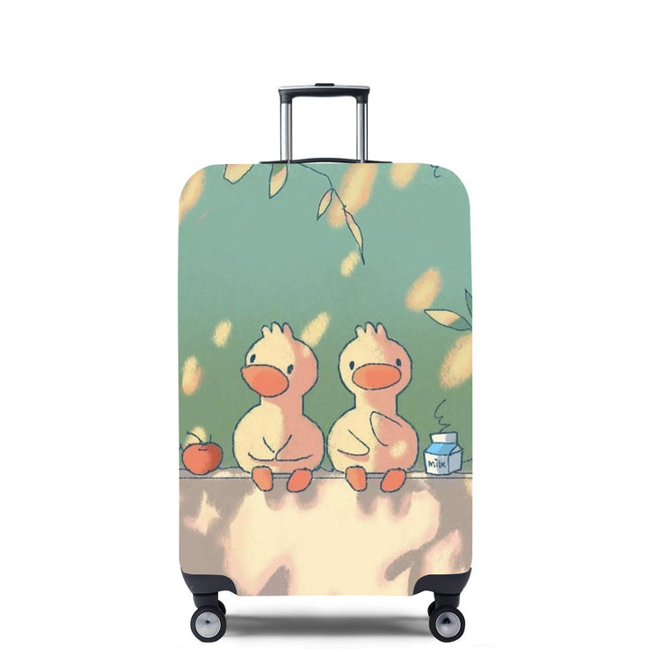 Unisex Hard Shell Suitcase with Creative Travel Motif Kalsten