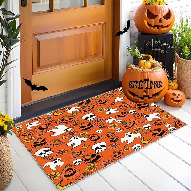 Halloween-Themed Welcome Mat