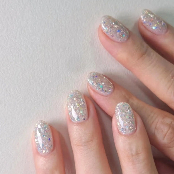 Glamorous Glittering Press-On Nail Set Kalsten
