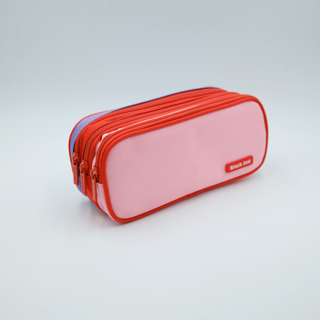 Multi-Compartment Zippered Stationery Organizer