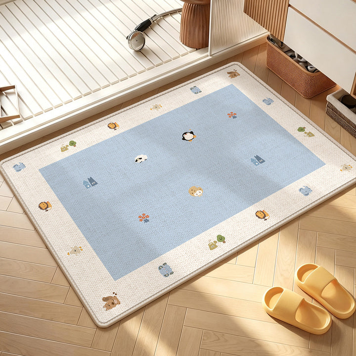 Fun Dot-Patterned Non-Slip Bathroom Mat Kalsten