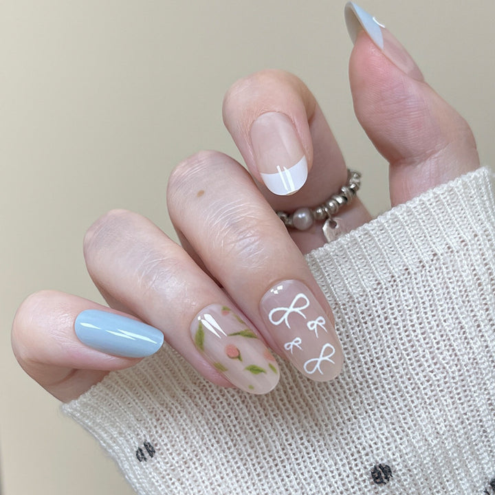 Artistic Floral Press-On Nail Set Kalsten 1789388641