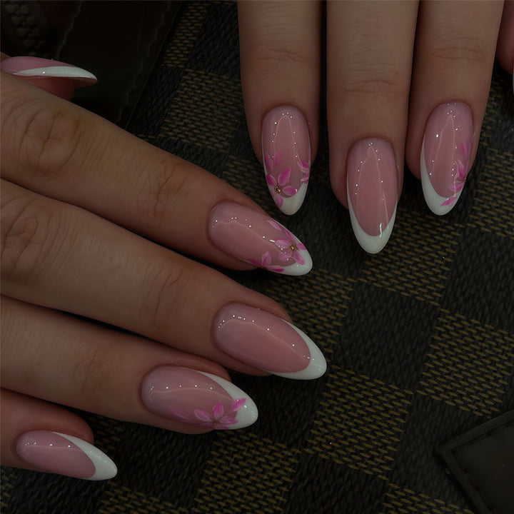 Elegant Floral Press-On Nails Kalsten