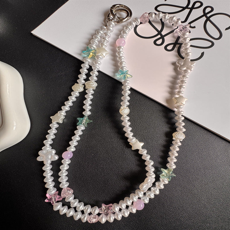 Elegant Pearl Beaded Eyewear Holder Kalsten