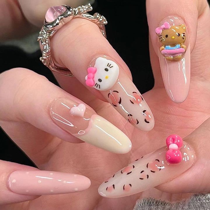 Decorative Press-On Nail Design Set Kalsten
