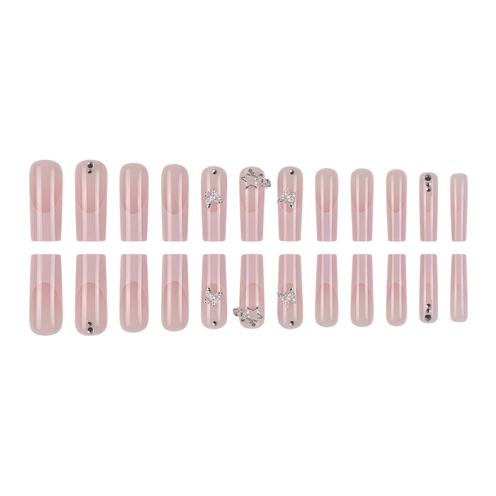 Glamorous Long Square Nail Art Set Kalsten